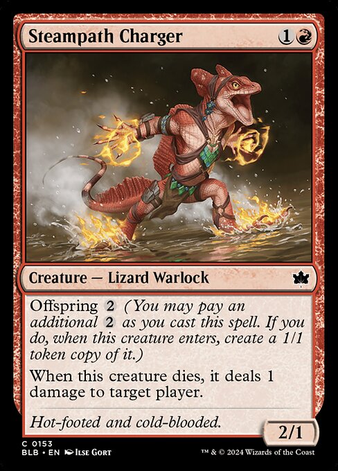 Bloomburrow - 153 - Steampath Charger - Common - R - Foil