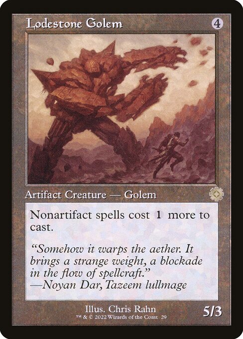 The Brothers' War Retro Artifacts - 29 - Lodestone Golem - Rare - C - Foil
