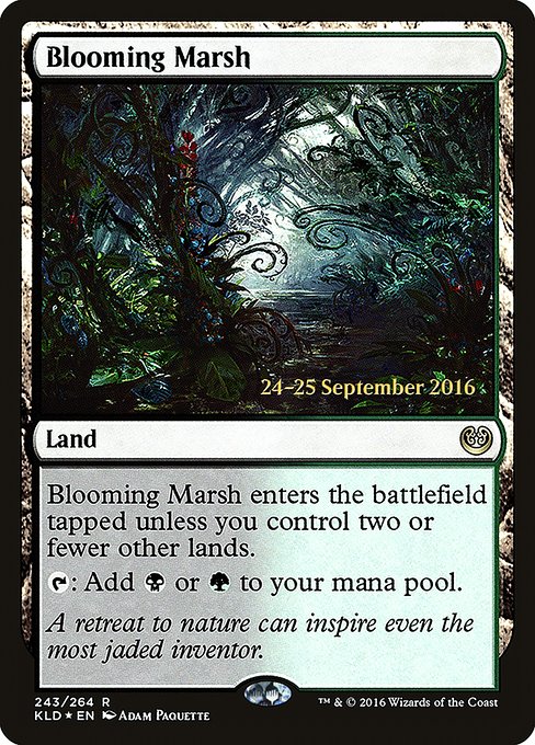 Kaladesh Promos - 243s - Blooming Marsh - Rare - C - Foil - Datestamped Promo