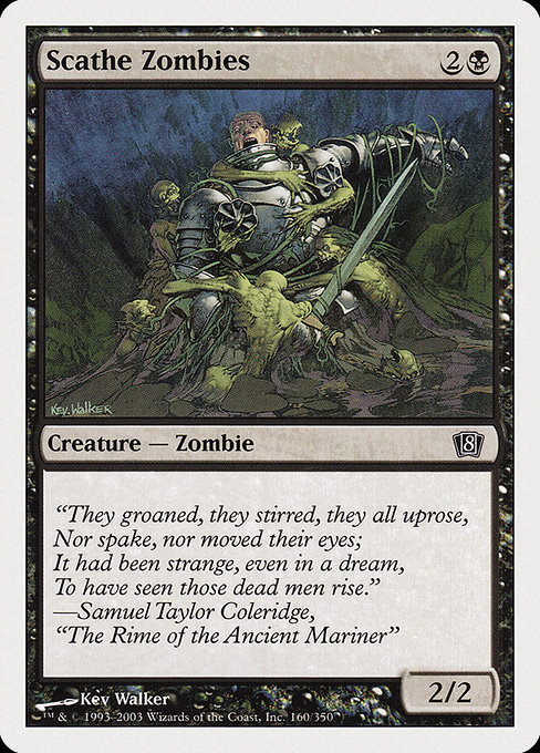 Eighth Edition - 160 - Scathe Zombies - Common - B - Non-foil