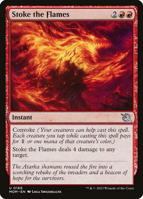 March of the Machine - 166 - Stoke the Flames - Uncommon - R - Non-foil