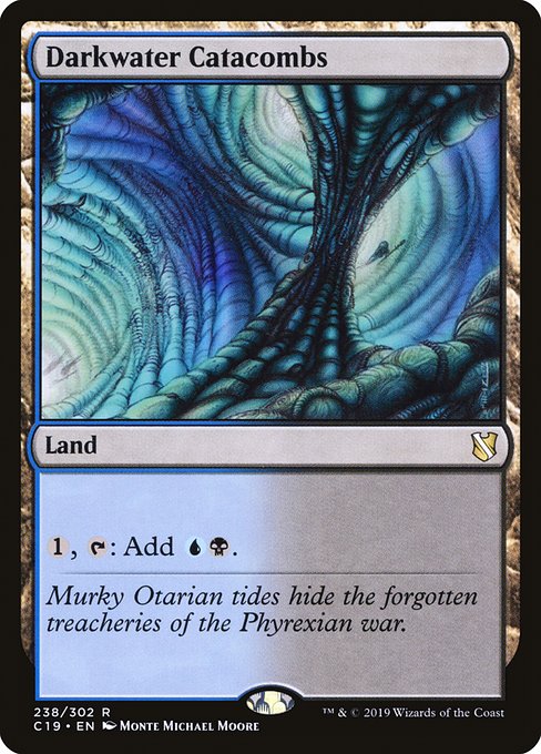 Commander 2019 - 238 - Darkwater Catacombs - Rare - C - Non-foil