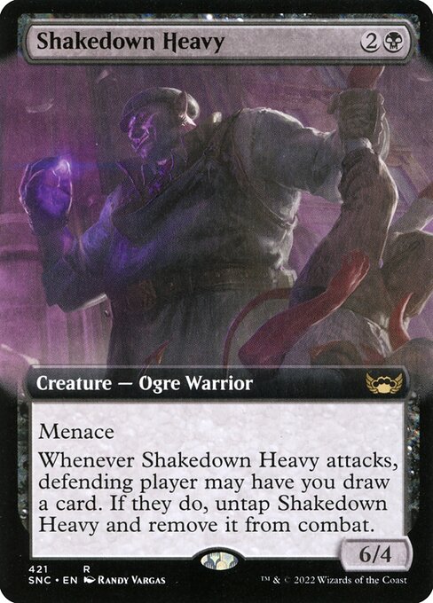 Streets of New Capenna - 421 - Shakedown Heavy - Rare - B - Foil