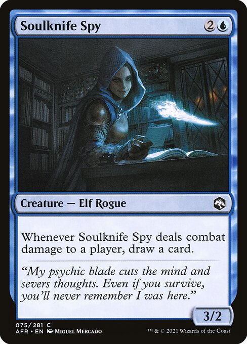 Adventures in the Forgotten Realms - 75 - Soulknife Spy - Common - U - Non-foil