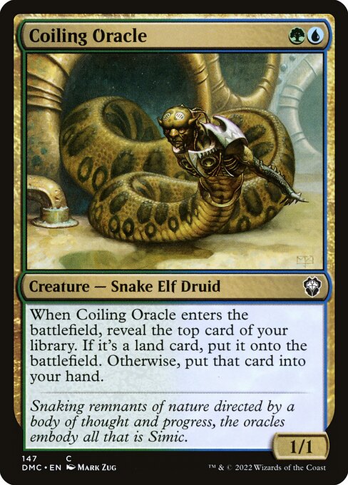 Dominaria United Commander - 147 - Coiling Oracle - Common - UG - Non-foil