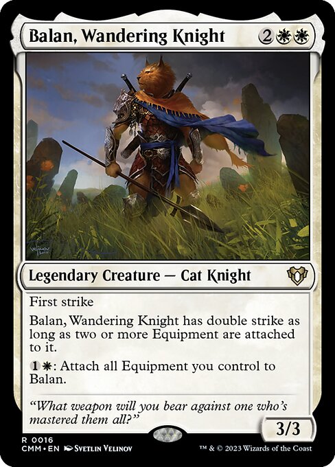 Commander Masters - 16 - Balan, Wandering Knight - Rare - W - Non-foil