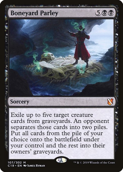 Commander 2019 - 107 - Boneyard Parley - Mythic - B - Non-foil