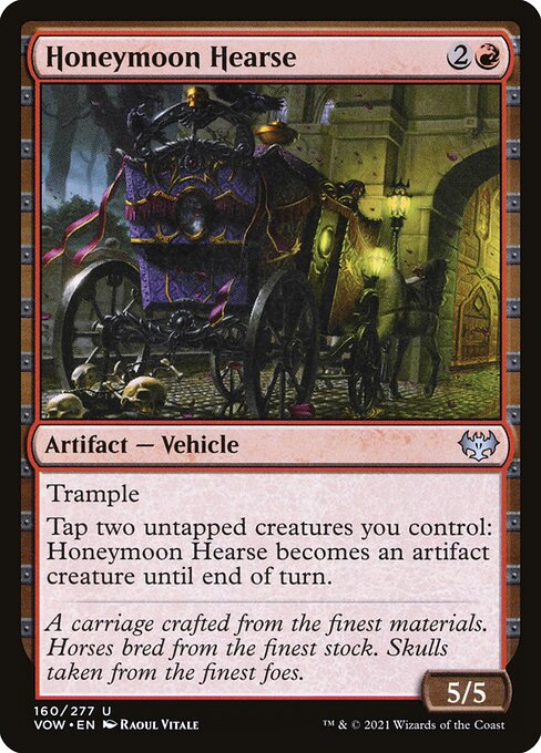 Innistrad: Crimson Vow - 160 - Honeymoon Hearse - Uncommon - R - Non-foil