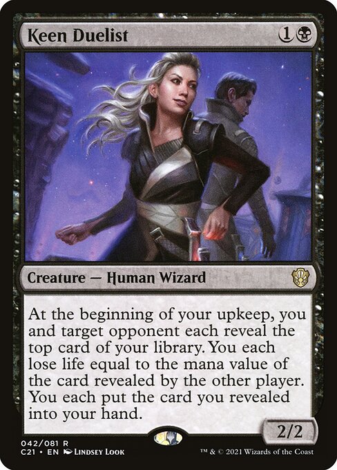 Commander 2021 - 42 - Keen Duelist - Rare - B - Non-foil
