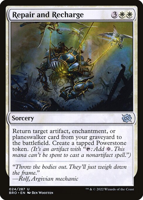 The Brothers' War - 24 - Repair and Recharge - Uncommon - W - Non-foil