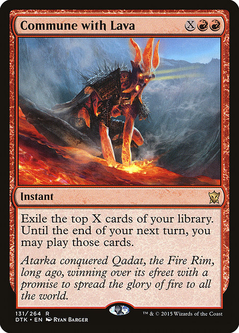 Dragons of Tarkir - 131 - Commune with Lava - Rare - R - Non-foil