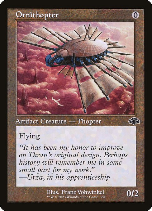 Dominaria Remastered - 386 - Ornithopter - Common - C - Non-foil