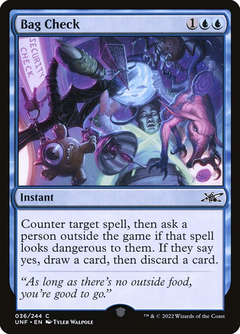 Unfinity - 36 - Bag Check - Common - U - Foil