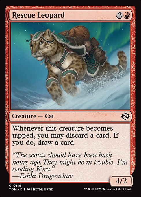 Tarkir: Dragonstorm - 116 - Rescue Leopard - Common - R - Non-foil