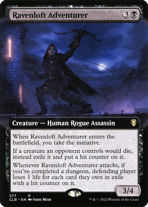 Commander Legends: Battle for Baldur's Gate - 577 - Ravenloft Adventurer - Rare - B - Foil