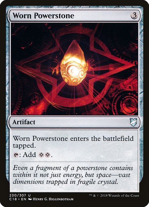 Commander 2018 - 230 - Worn Powerstone - Uncommon - C - Non-foil
