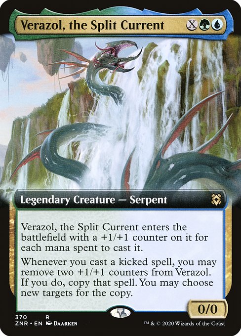 Zendikar Rising - 370 - Verazol, the Split Current - Rare - UG - Foil