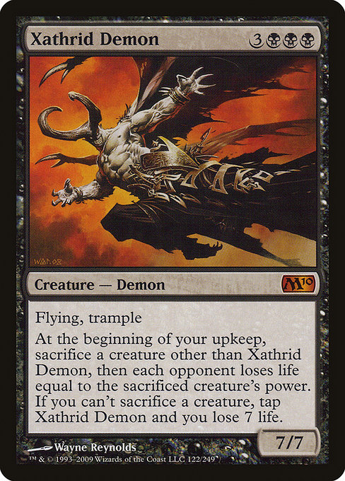 Magic 2010 - 122 - Xathrid Demon - Mythic - B - Non-foil