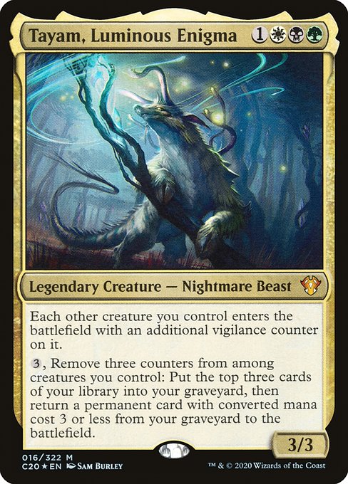 Commander 2020 - 16 - Tayam, Luminous Enigma - Mythic - Multi - Foil