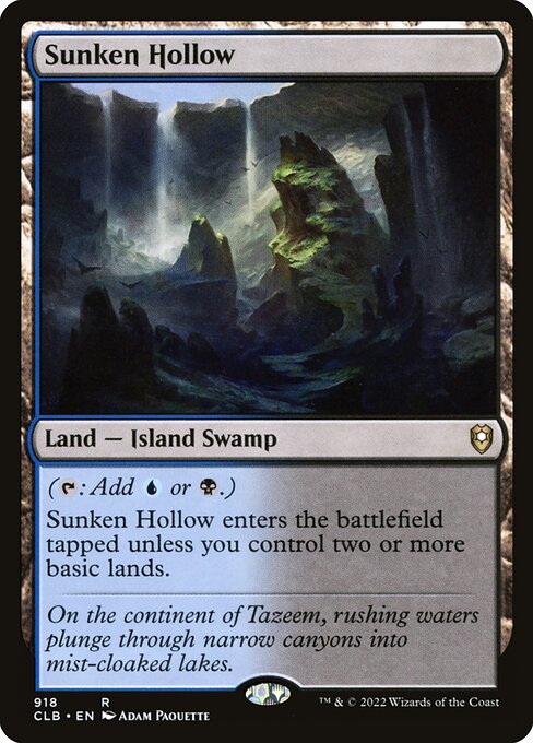 Commander Legends: Battle for Baldur's Gate - 918 - Sunken Hollow - Rare - C - Non-foil
