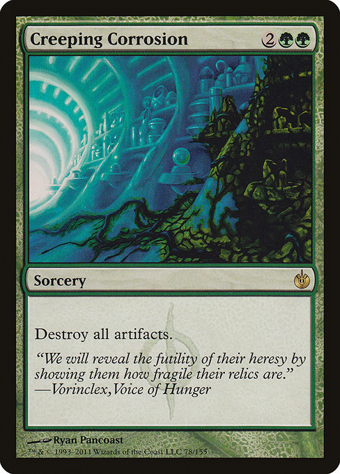 Mirrodin Besieged - 78 - Creeping Corrosion - Rare - G - Non-foil