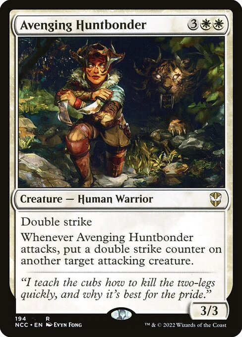 New Capenna Commander - 194 - Avenging Huntbonder - Rare - W - Non-foil