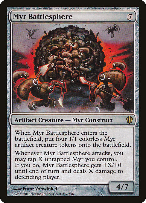 Commander 2013 - 247 - Myr Battlesphere - Rare - C - Non-foil