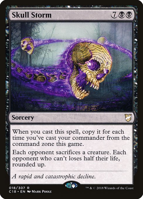 Commander 2018 - 18 - Skull Storm - Rare - B - Non-foil