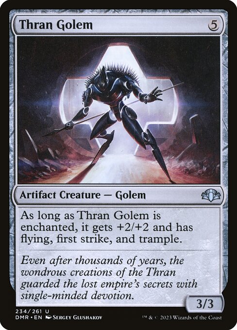Dominaria Remastered - 234 - Thran Golem - Uncommon - C - Non-foil
