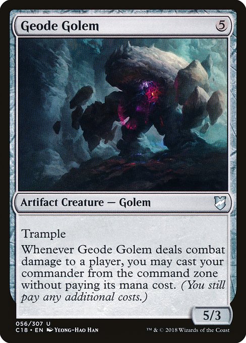 Commander 2018 - 56 - Geode Golem - Uncommon - C - Non-foil