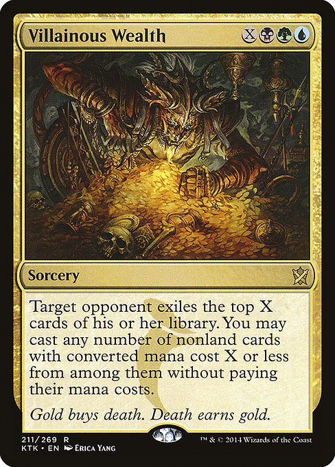 Khans of Tarkir - 211 - Villainous Wealth - Rare - Multi - Non-foil