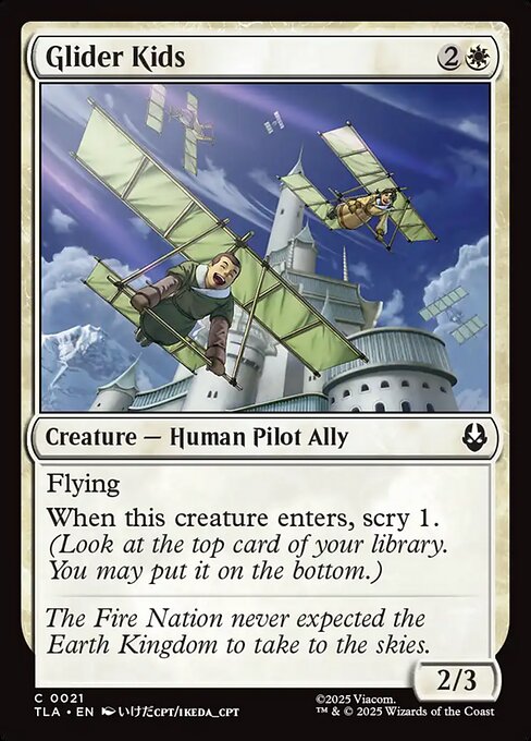 Avatar: The Last Airbender - 21 - Glider Kids - Common - W - Non-foil