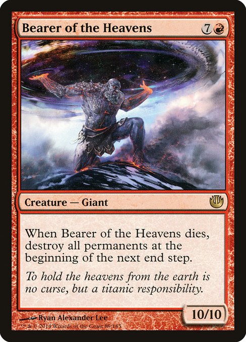 Journey into Nyx - 89 - Bearer of the Heavens - Rare - R - Non-foil