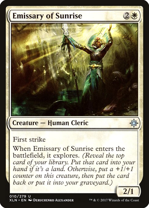 Ixalan - 10 - Emissary of Sunrise - Uncommon - W - Non-foil
