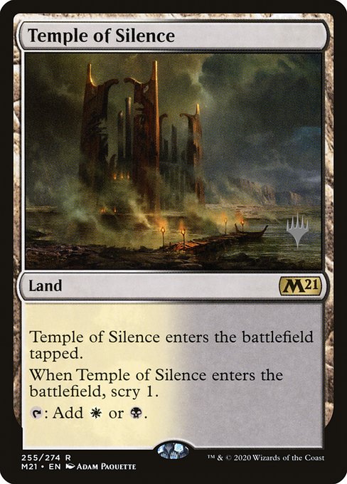 Core Set 2021 Promos - 255p - Temple of Silence - Rare - C - Foil - Promo