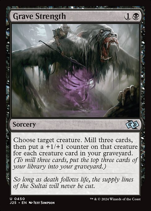 Foundations Jumpstart - 450 - Grave Strength - Uncommon - B - Non-foil