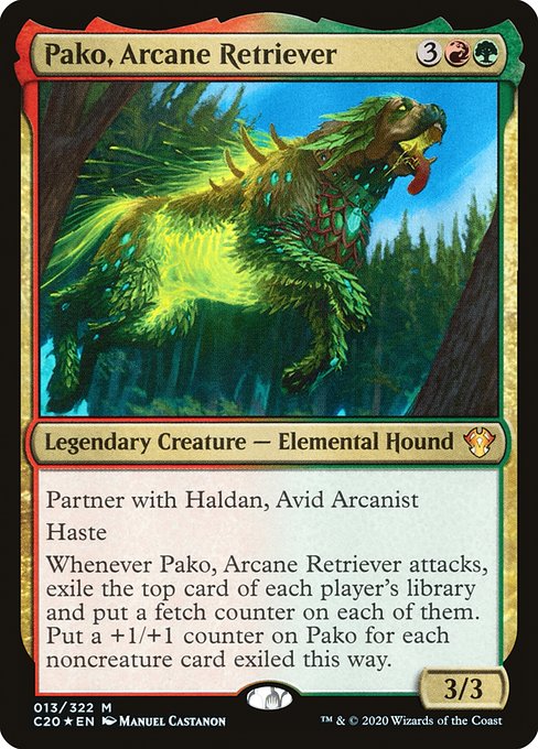 Commander 2020 - 13 - Pako, Arcane Retriever - Mythic - RG - Non-foil
