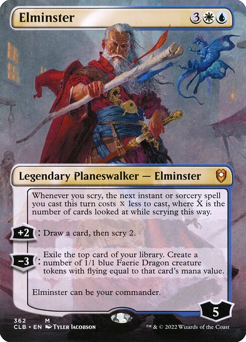 Commander Legends: Battle for Baldur's Gate - 362 - Elminster - Mythic - WU - Non-foil
