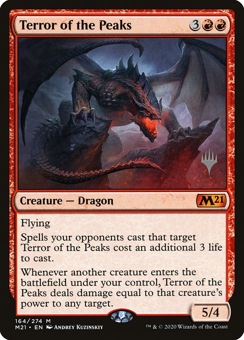 Core Set 2021 Promos - 164p - Terror of the Peaks - Mythic - R - Non-foil - Promo