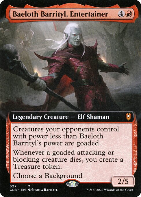 Commander Legends: Battle for Baldur's Gate - 627 - Baeloth Barrityl, Entertainer - Mythic - R - Non-foil