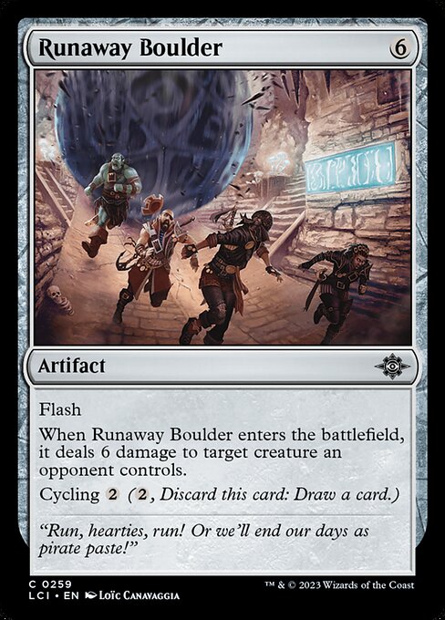 The Lost Caverns of Ixalan - 259 - Runaway Boulder - Common - C - Non-foil