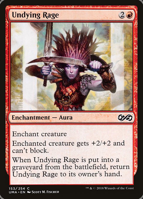 Ultimate Masters - 153 - Undying Rage - Common - R - Non-foil