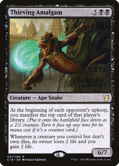 Commander 2019 - 21 - Thieving Amalgam - Rare - B - Non-foil