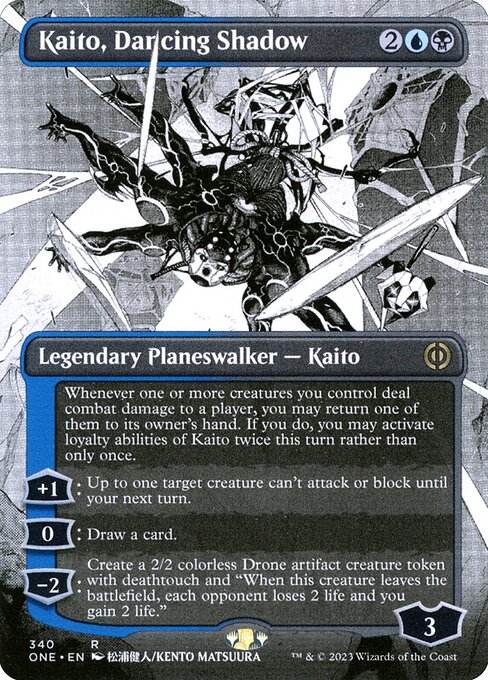 Phyrexia: All Will Be One - 340 - Kaito, Dancing Shadow - Rare - UB - Non-foil