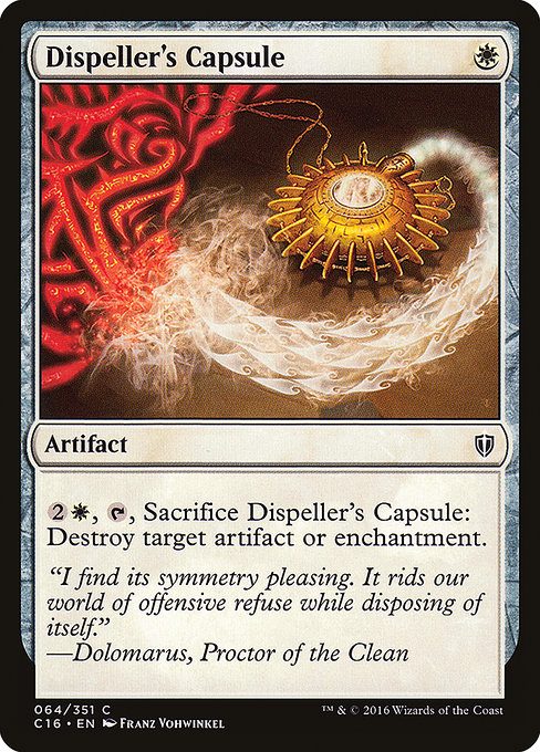 Commander 2016 - 64 - Dispeller's Capsule - Common - W - Non-foil