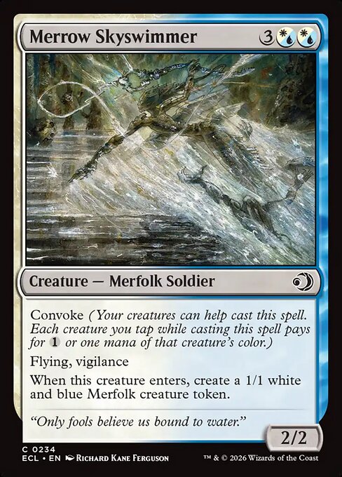 Lorwyn Eclipsed - 234 - Merrow Skyswimmer - Common - WU - Non-foil