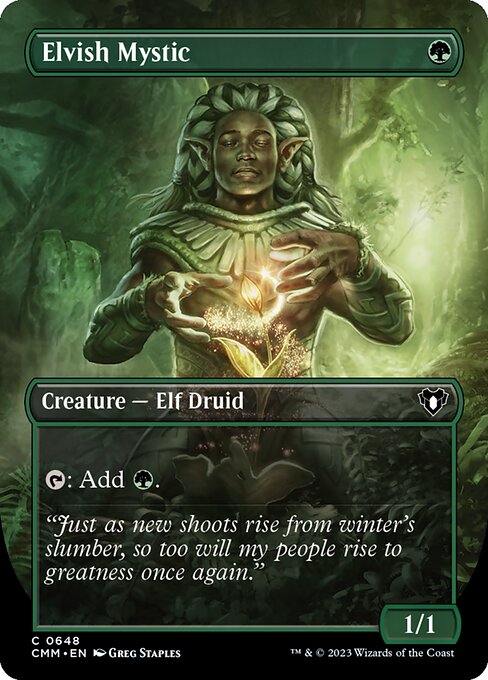 Commander Masters - 648 - Elvish Mystic - Common - G - Non-foil