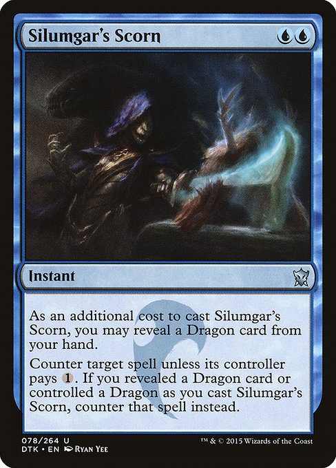 Dragons of Tarkir - 78 - Silumgar's Scorn - Uncommon - U - Non-foil