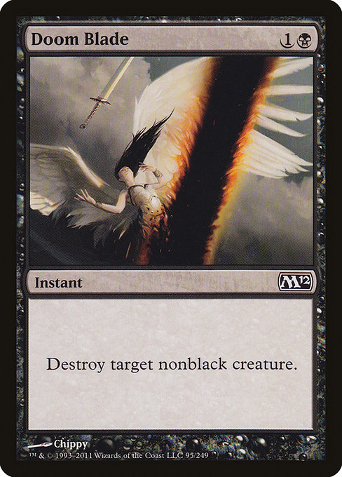 Magic 2012 - 95 - Doom Blade - Common - B - Non-foil