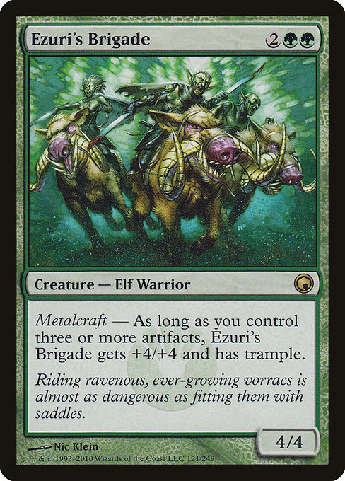 Scars of Mirrodin - 121 - Ezuri's Brigade - Rare - G - Non-foil